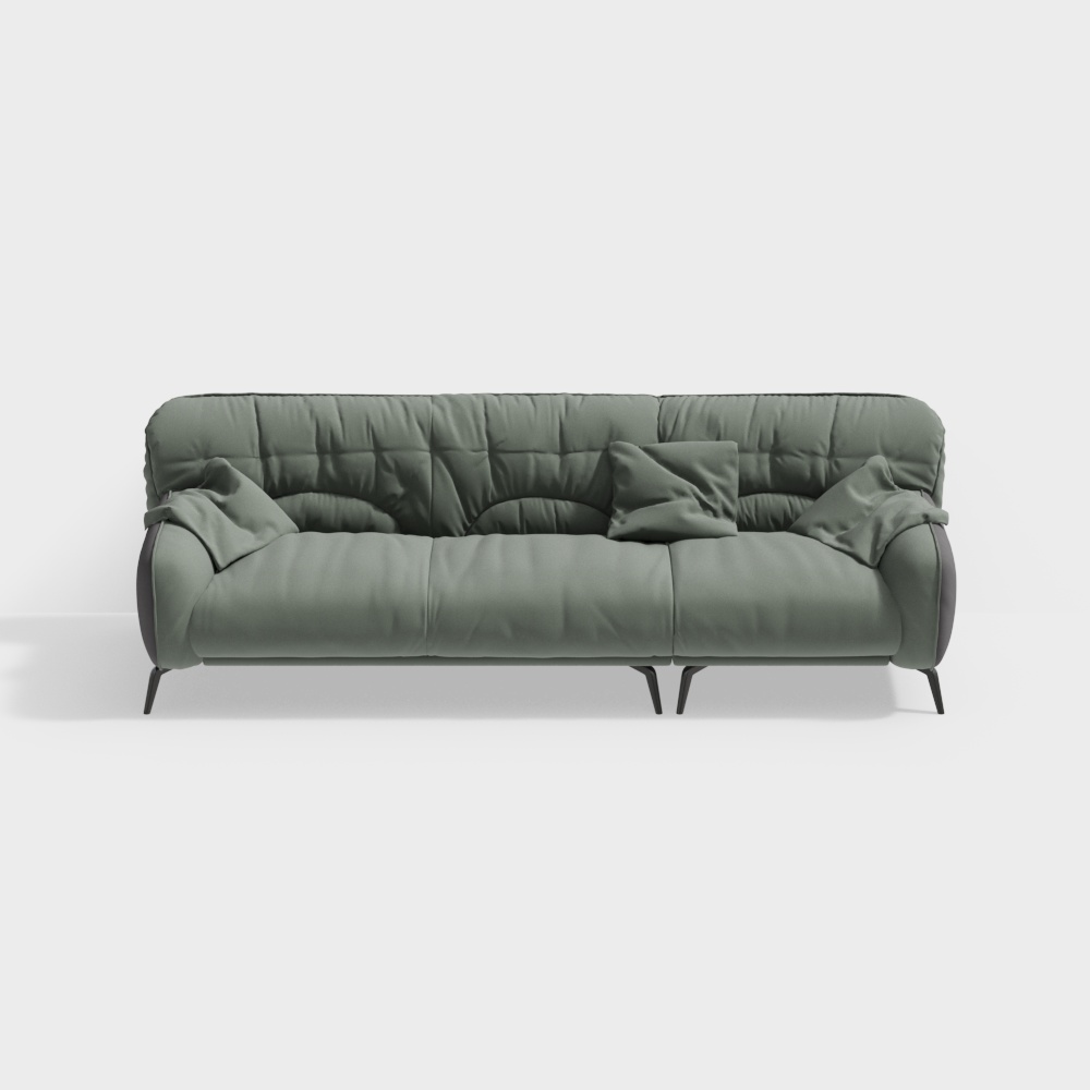 Friudette R-SF-127 frosted flannel sofa