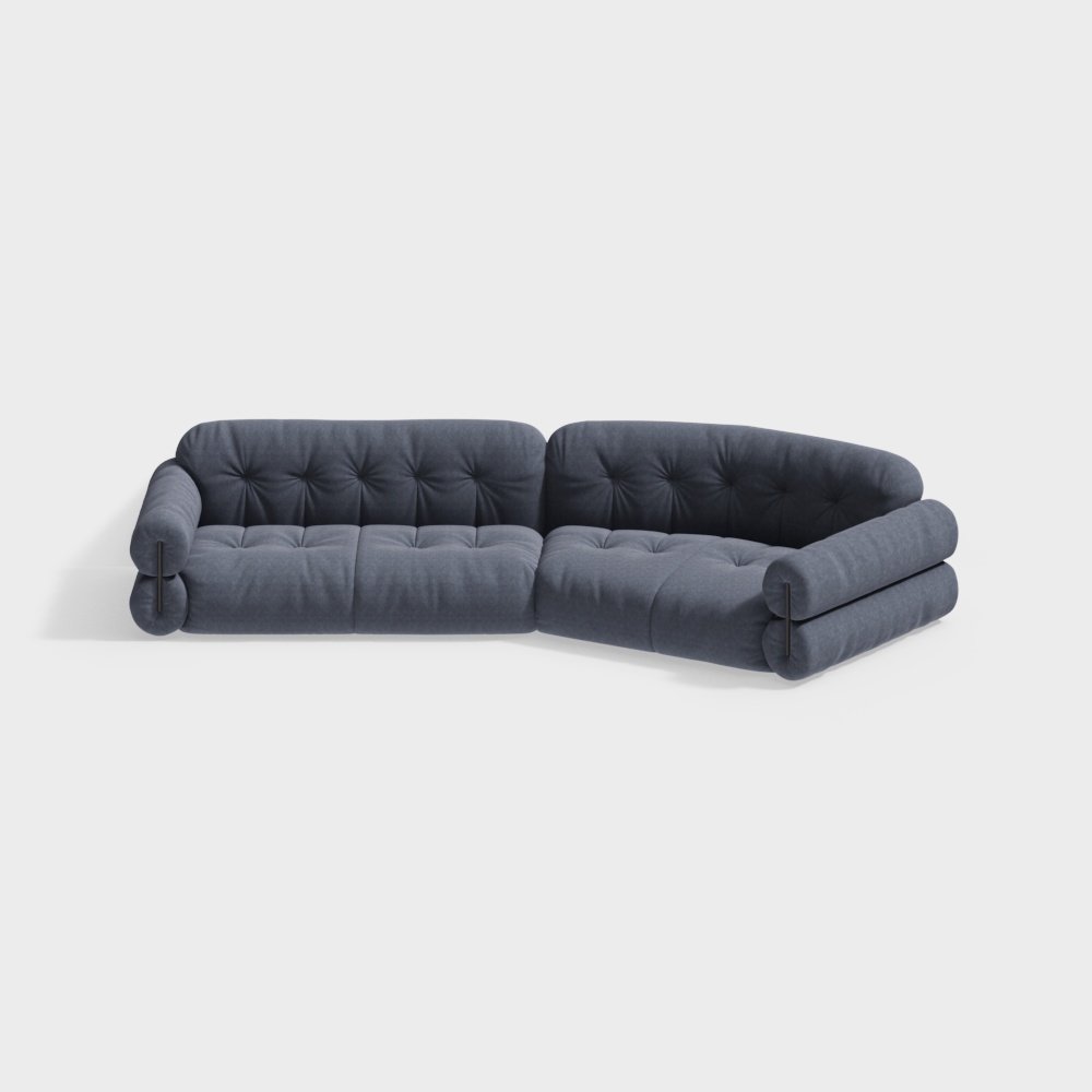 Friudette R-SF-140 cloud sofa dark gray