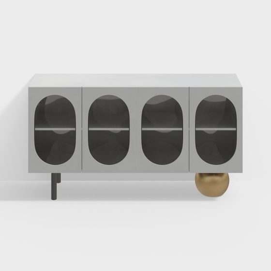 Minimalist Storage Cabinet 3D model