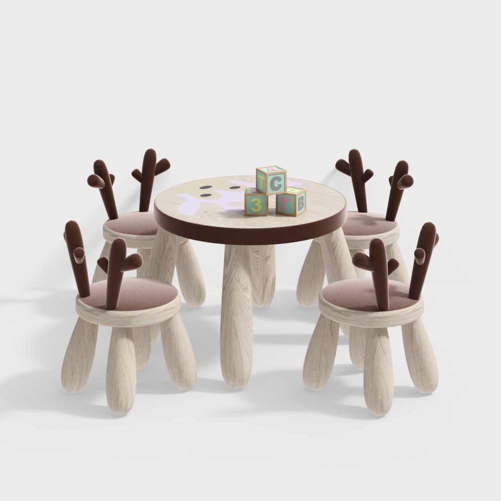 Table et chaises pour enfants modernes