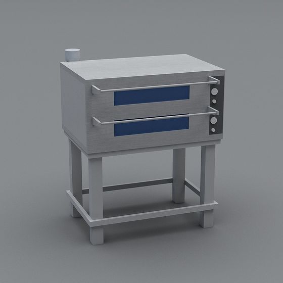 Stylish Industrial Oven 3D Model for Creative Projects