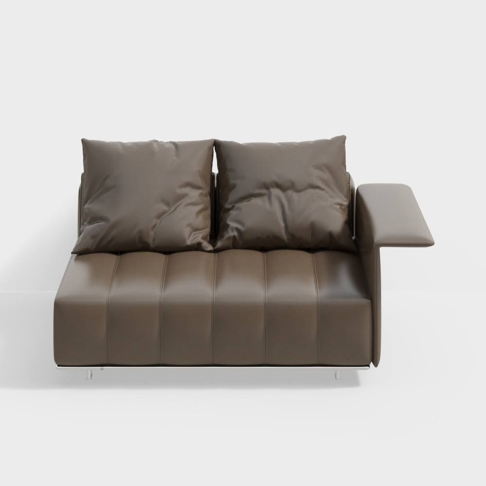 Urban Comfort Low-Polygon Sofa 3D model