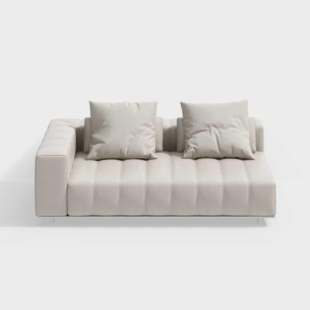 Y-27 - โซฟาแบบนั่งหลายคนที่มีที่แขนเดี่ยว; เบาะแข็ง