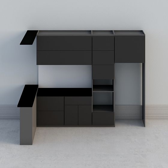 Urban Corner Desk 3D model for Modern Spaces