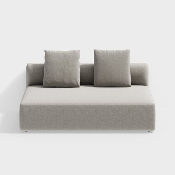 Modern Low-Poly Sofa 3D model