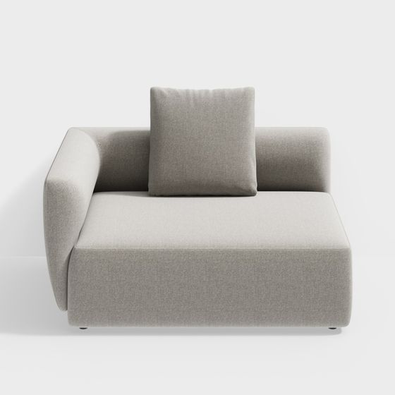 Stylish Low-Poly 3D Sofa Model for Contemporary Spaces