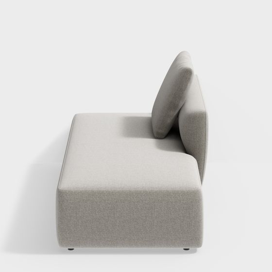 Modern Low-Poly Sofa 3D model for Creative Projects