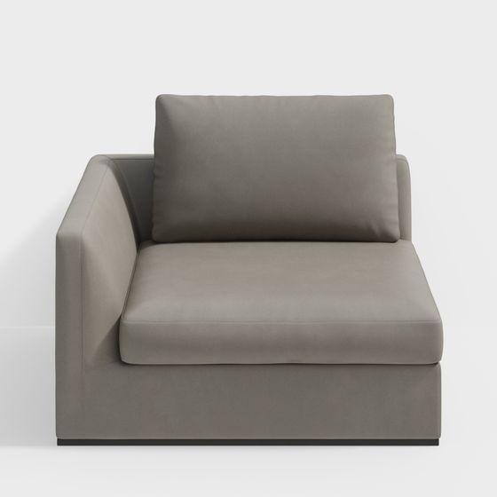 Modern Low-Polygon 3D Sofa Model for Creative Projects