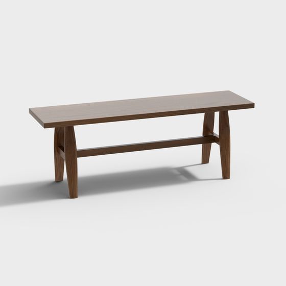 Urban Bench 3D model for Modern Design