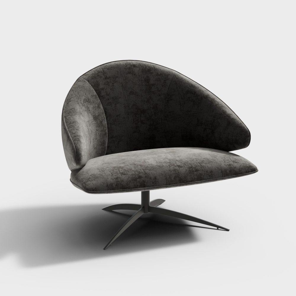 Red Square Seal - Oriental Minimalism - Flat Chair - Z-17