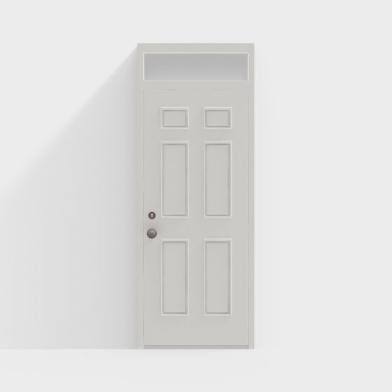 Elegant Minimalist American Style Door 3D model