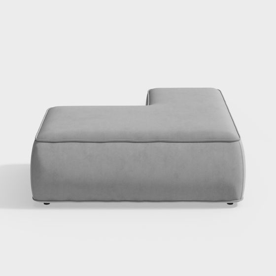 Stylish Minimalist 3D Sofa Model for Modern Interiors
