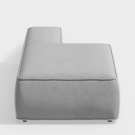 Urban Comfort Modular Ottoman 3D model for Modern Spaces