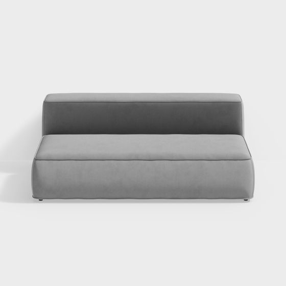 Stylish Low-Polygon Sofa 3D model