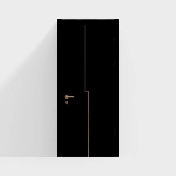 Urban Door Low-Poly 3D model