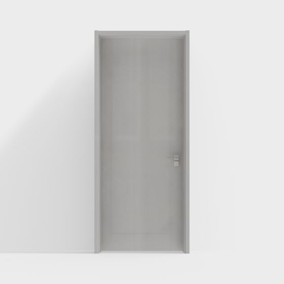 Sleek Glass Door 3D model for Modern Interiors