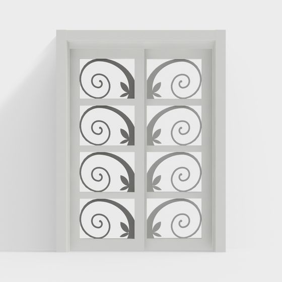 Minimalist 3D Model Door Design
