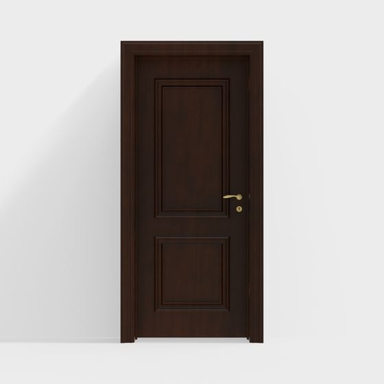 Classic Wooden Door 3D model