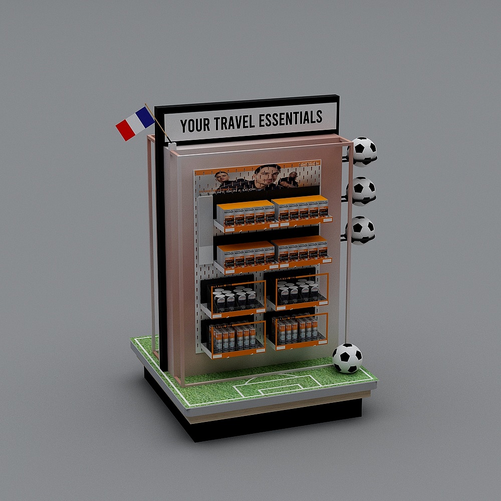 Travel Essentials Display 3D model