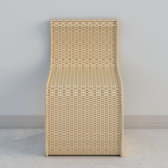 Rattan Chair 3D model - Modern Minimalist Design