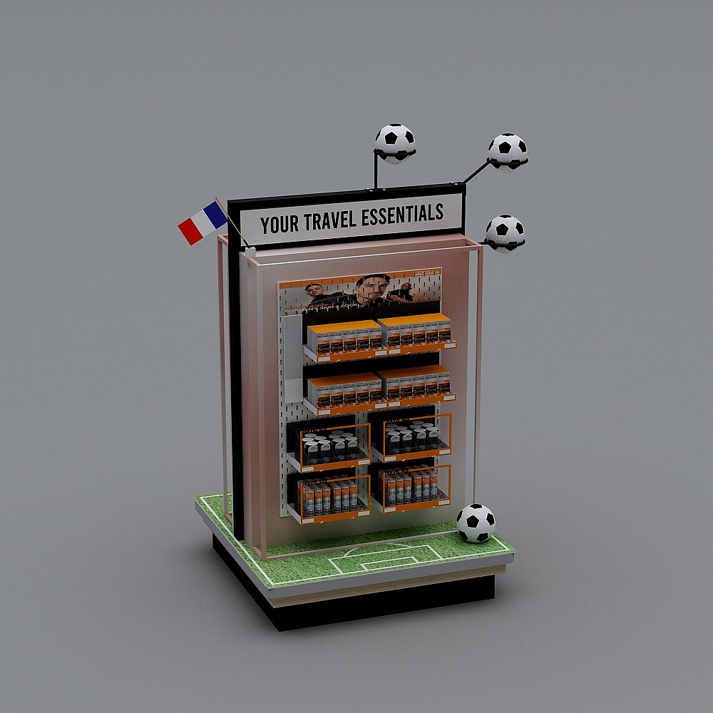 Travel Essentials Display 3D model