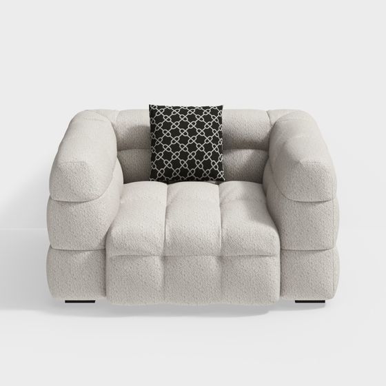 Cozy Comfort Low-Poly Sofa 3D model