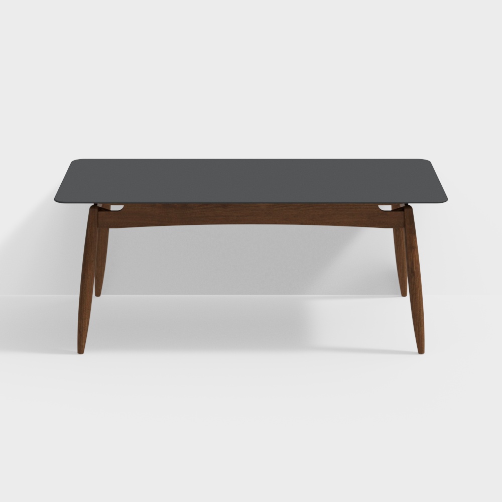 Van House Furniture - Canon Dining Table - 2000 Obsidian Black - Black Walnut