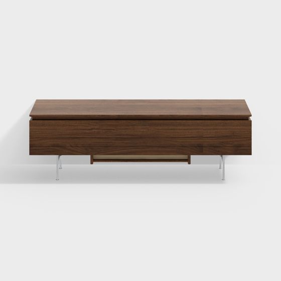 Urban Wooden TV Stand 3D model