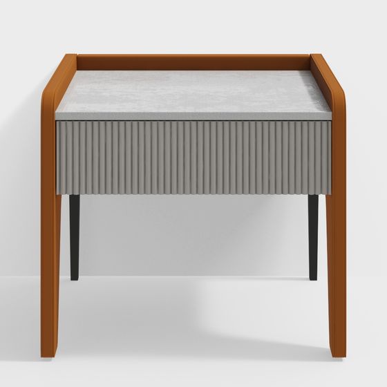 Elegant Minimalist Side Table 3D model