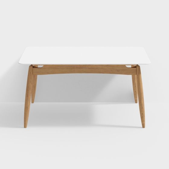 Nordic Inspired Dining Table 3D model for Modern Spaces