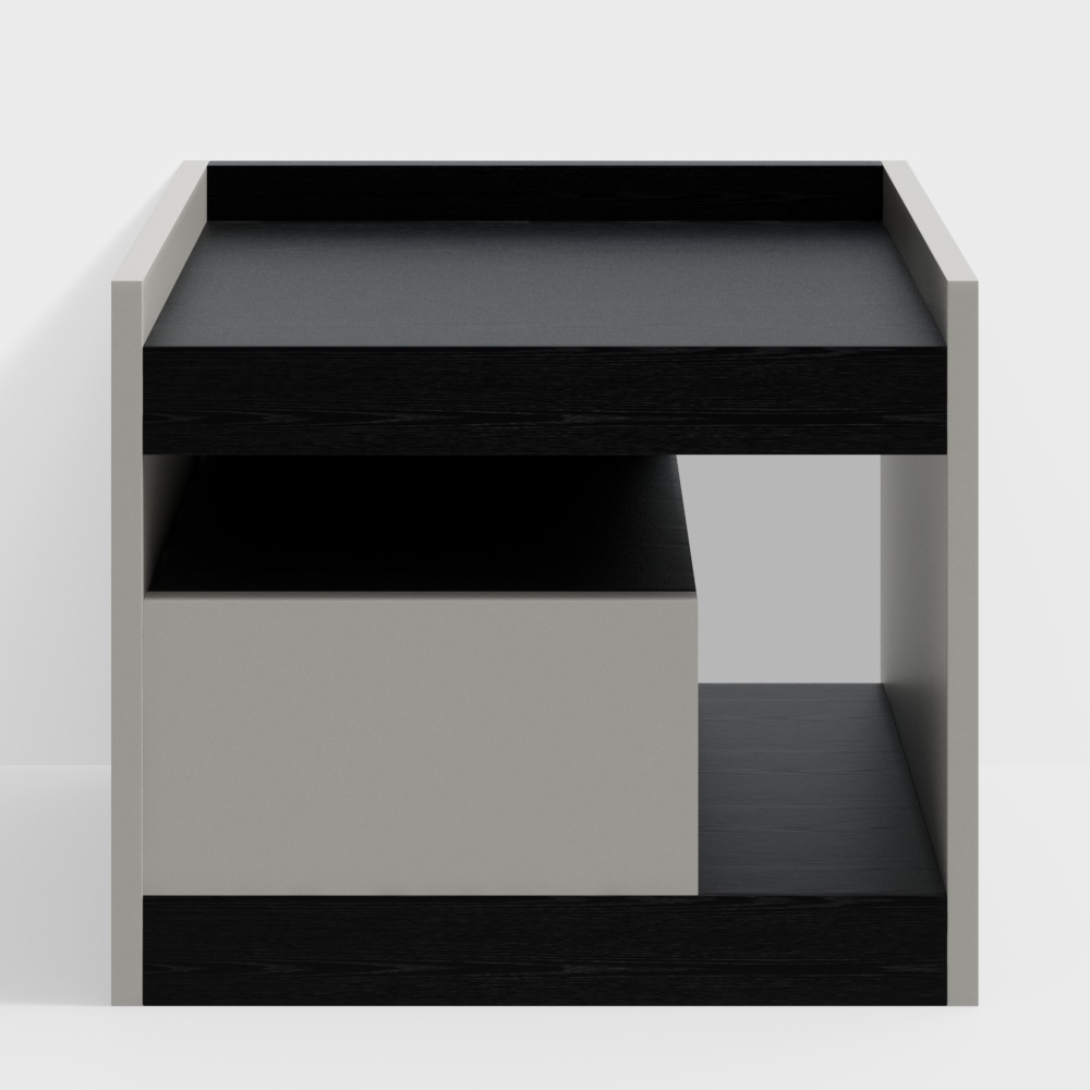 Stylish Minimalist Side Table 3D model