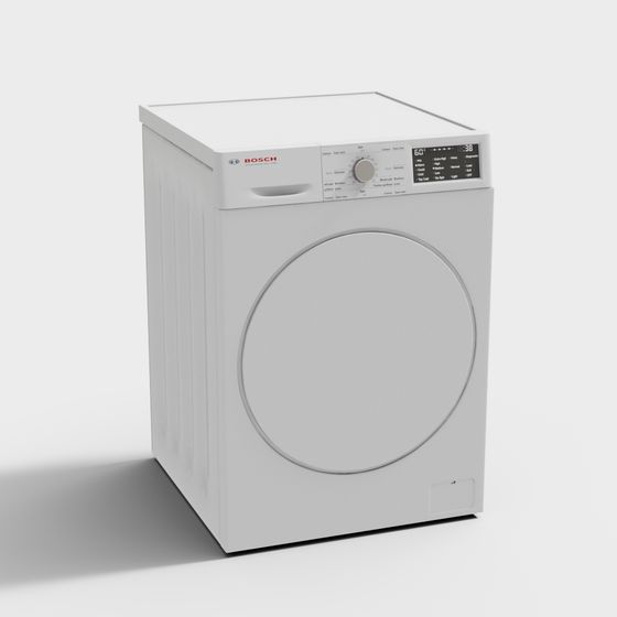 Bosch Washing Machine 3D model for Modern Interiors