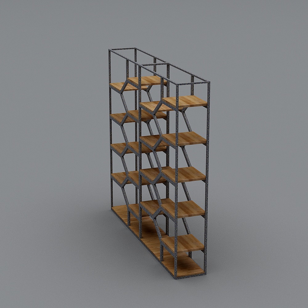 Honeycomb Inspired Bookshelf 3D model