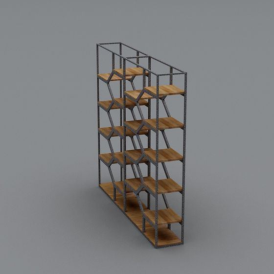Honeycomb Inspired Bookshelf 3D model