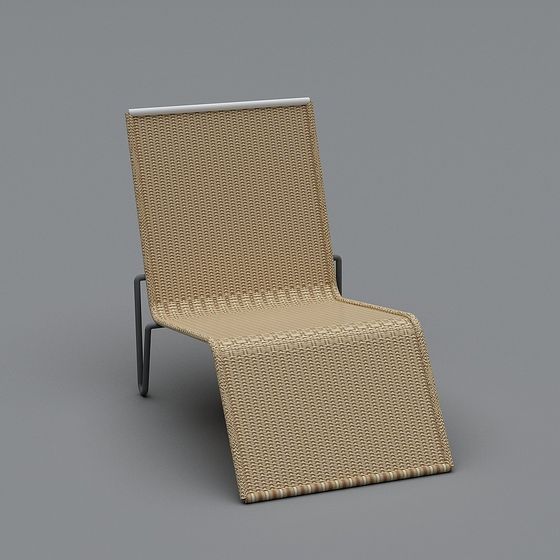 Elegant Low-Poly Lounge Chair 3D model for Creative Spaces