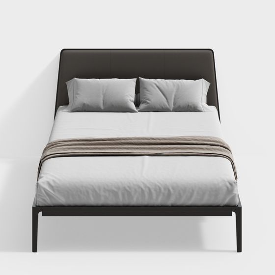 Komu Blair Single Bed 3D Model