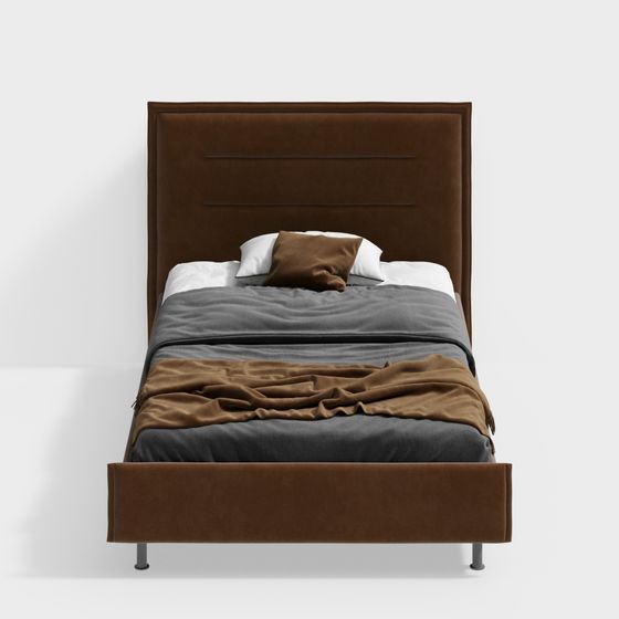 Комму-Серая-Кровать-CH107.2012