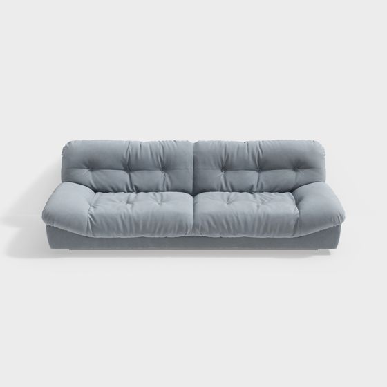Cozy Comfort 3D Model Sofa