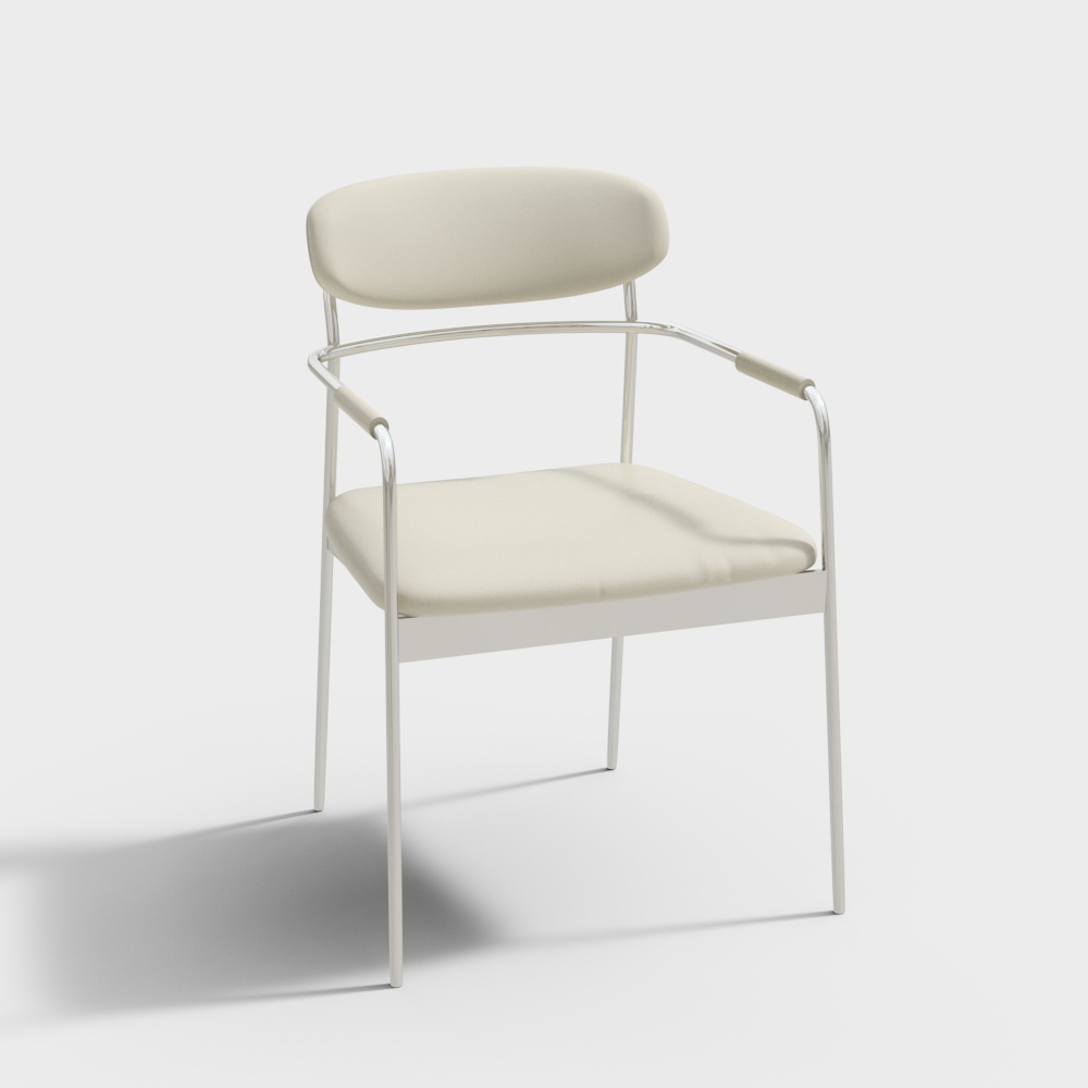 Stylish Kursi Dining Chair 3D Model for Cozy Dining Areas