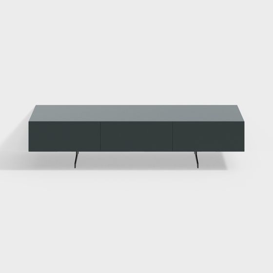 Stylish Low-Poly TV Cabinet 3D model