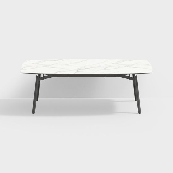 Stylish Marble Coffee Table 3D model