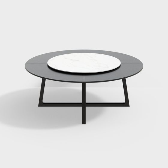 Stylish Low Poly Round Table 3D Model for Creative Use
