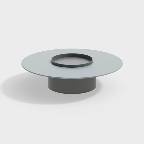 Stylish Floating Round Table 3D model