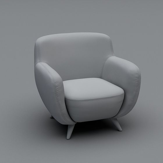 Cozy Lounge Chair 3D model for Modern Interiors