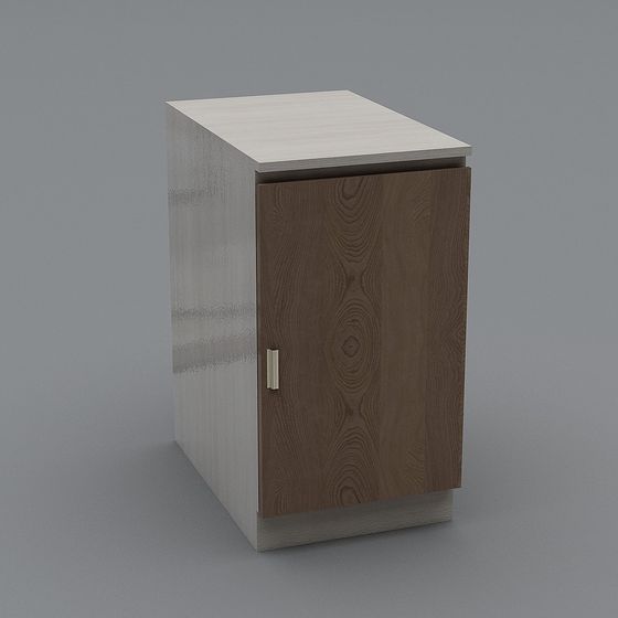 Concrete Storage Cabinet 3D model for Modern Spaces