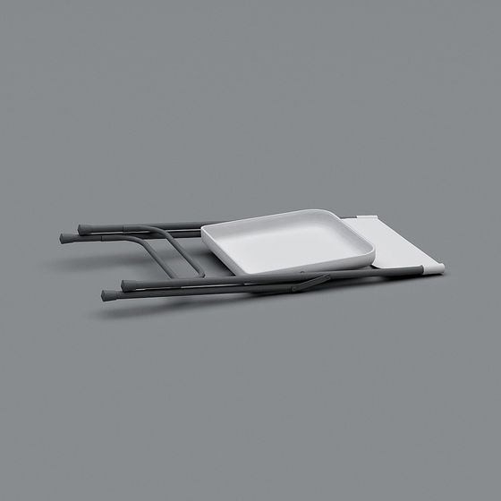 Foldable Dining Table and Chair 3D Model