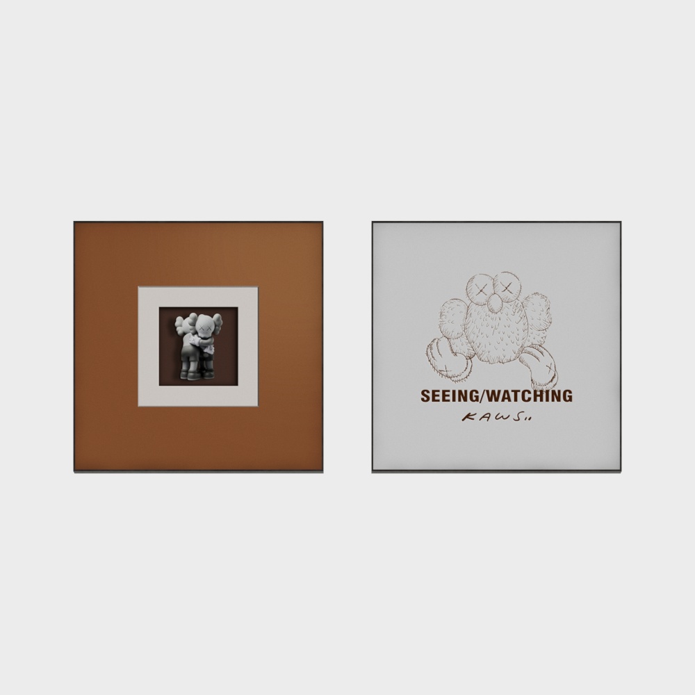 Brown Bear Decorative Painting 3D Model for Unique Interiors