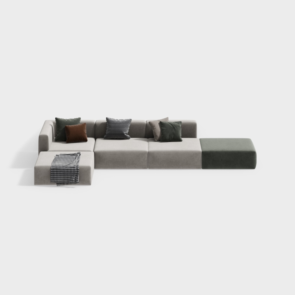 Modular Sofa 3D Model for Modern Home Design