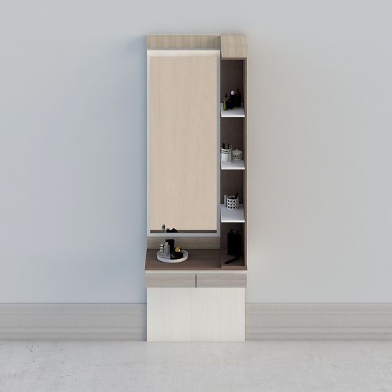 Elegant Makeup Vanity 3D model for Contemporary Spaces