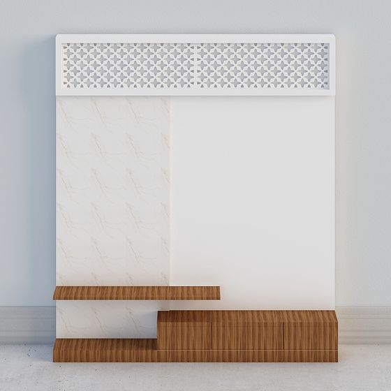 Minimalist Living Room Partition 3D model